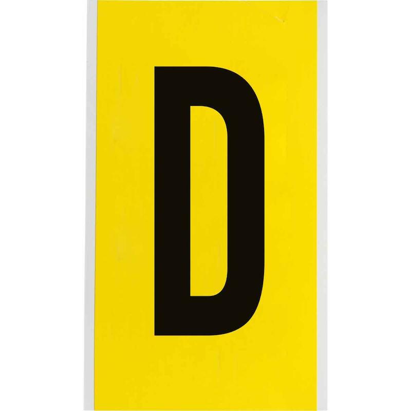LETTER - BRADY 034713 - 'C' ZWART OP GEEL 127X228MM (25 EA)