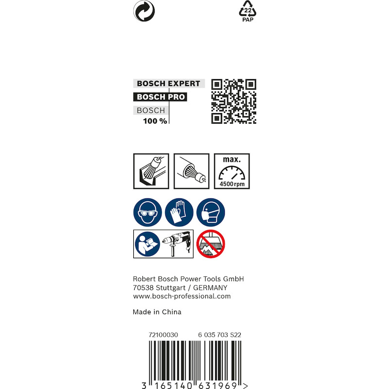 PENSEELBORSTEL D19 S6       2608622116 STAAL BOSCH