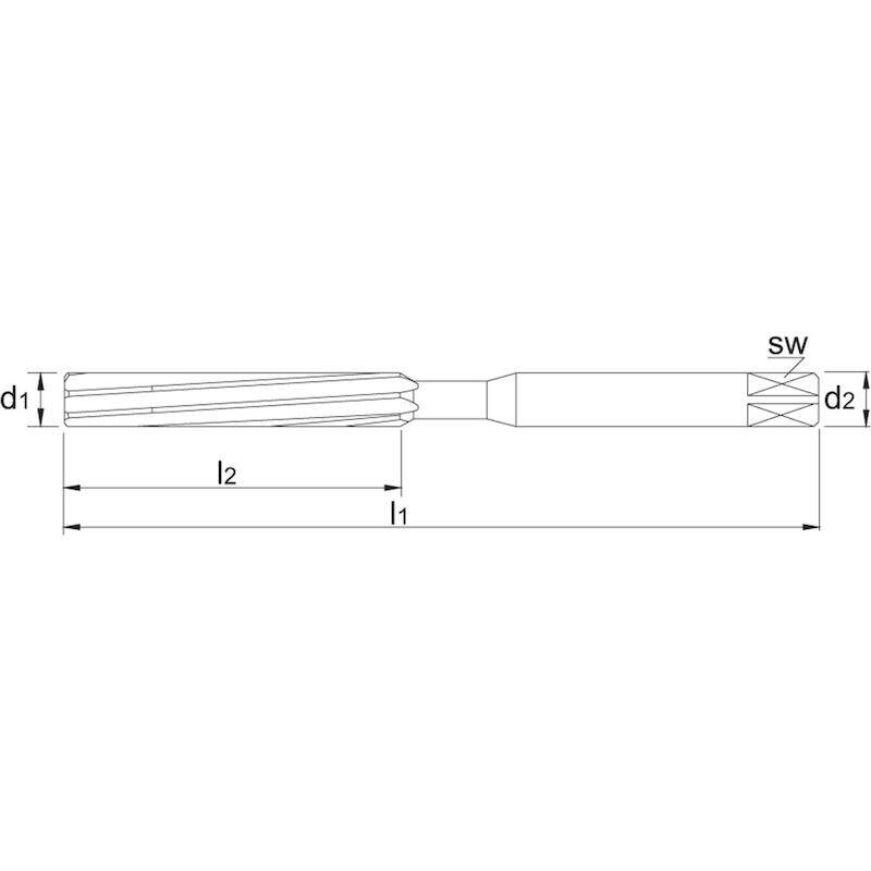 HSS HANDRUIMER DIN 206-B H7 18 MM - 511101800 - PHANTOM