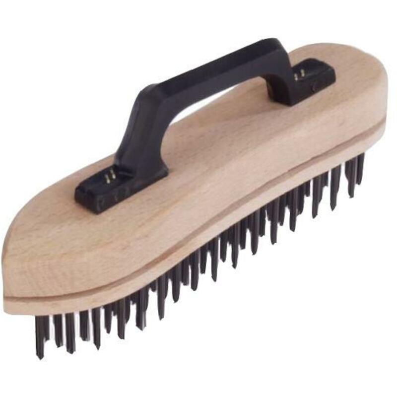 BROSSE A MAIN 5R. 225X55MM  140900 ACIER  LESSMANN