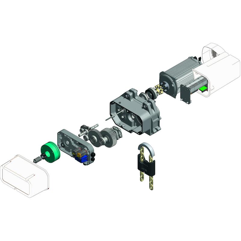 ELEKTRISCHE TAKEL 1600KG/3M SR091/55 - 24V    REMA
