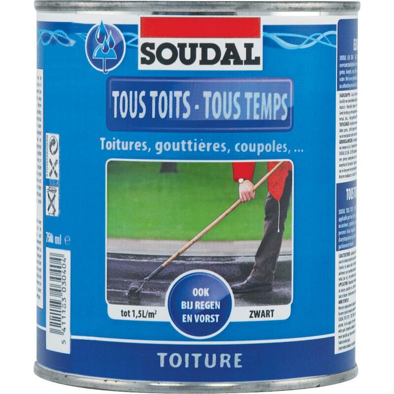 REVÉTEMENT TOIT.NOIR 10L    TOUS TOITS-TOUS TEMPS