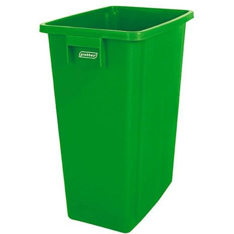 POUBELLE 60L.VERT           320X460X580MM  PLASTIB