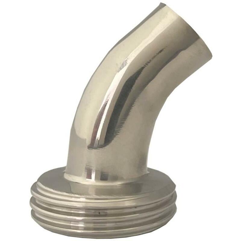 KOPPELING 45° DN65 X 66-70MM M/LASEIND     RVS-DIN