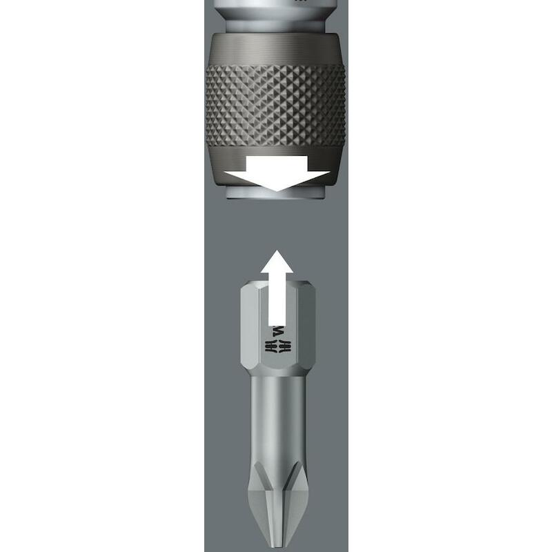 Wera - Adaptor - 784 C/1 - 1/2" to 1/4" - quick-release chuck - 50 mm - 02121530