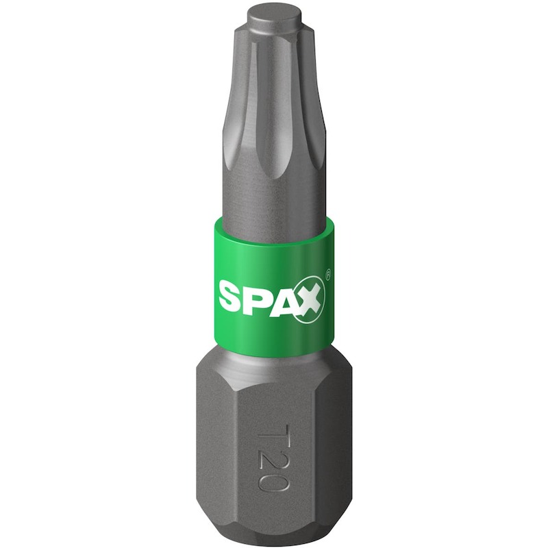 EMBOUT T20 X 25MM VERT      T-STAR PLUS (5PC) SPAX
