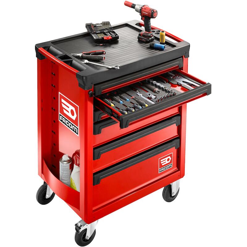 GEREEDSCHAPSWAGEN 6L. ROOD  ROLL.6M3A        FACOM