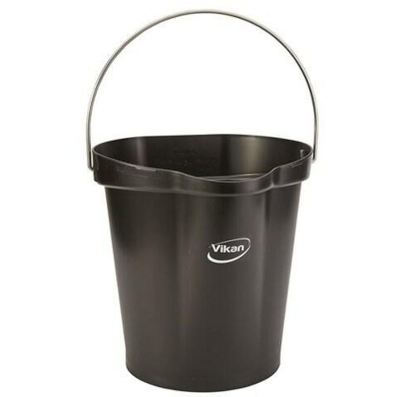 SEAU PP/INOX NOIR           5686/9 - 12L     VIKAN