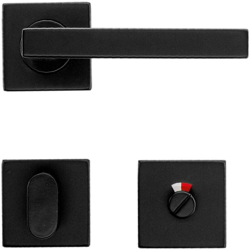 DEURKRUK 16MM R+WC ZWART    PRO KUBIC SHAPE    HDD