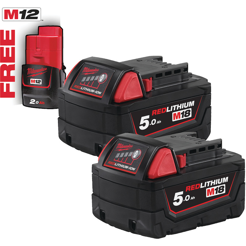ACCU 18V/5AH                M18B52  (2ST)MILWAUKEE