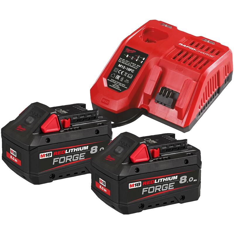 CHARGEUR+ACCU 18V/2X8AH     M18 FORGENRG-802   MIL