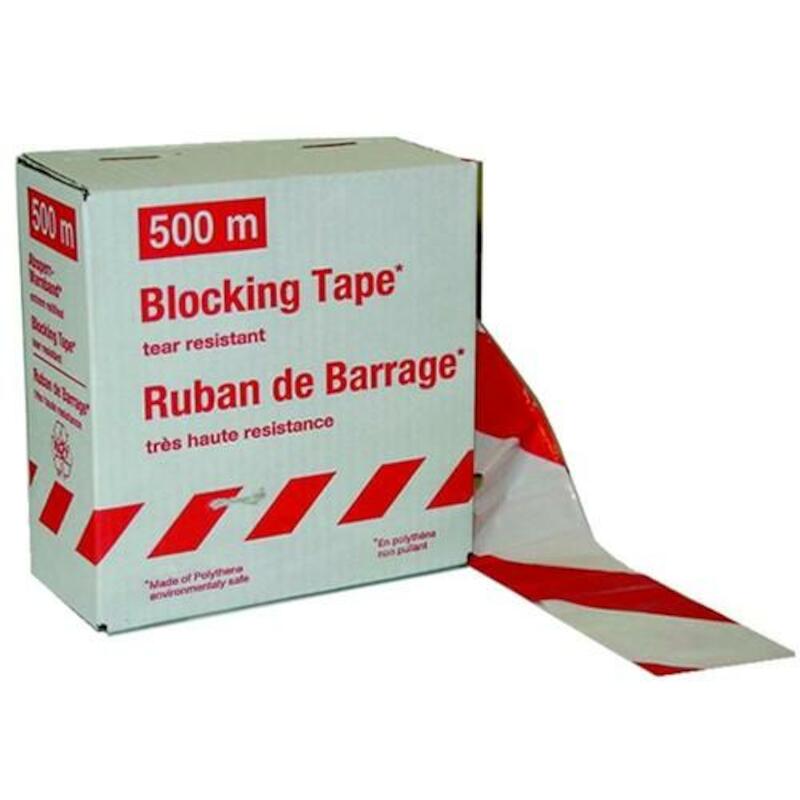 RUBAN SIGN.BLANC/ROUGE 80MM SLIRW58T L=500M