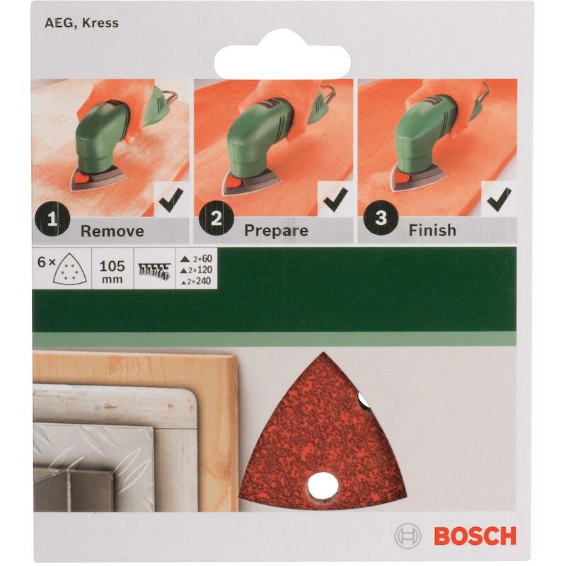 SET SCHUURVEL.DELTA 105 6G. 2609256A60 DIVERS(6ST)
