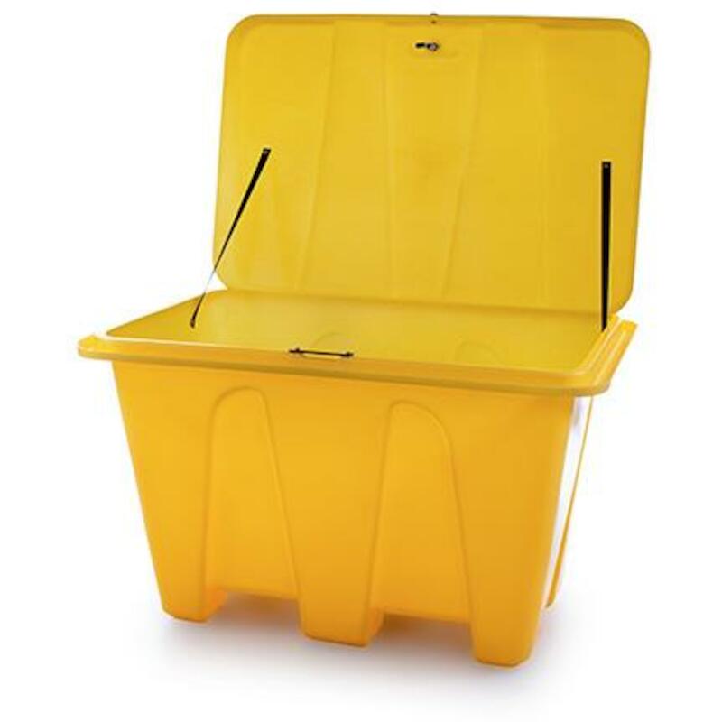 BAC À SEL JAUNE 500L        1265X855X830MM PLASTIB