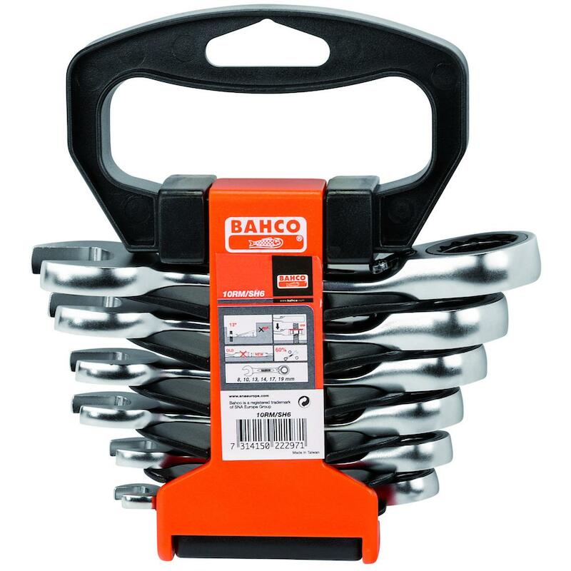 RINGSTEEKRATELSL.SET STUBBY 10RM/SH6 MM (6ST)BAHCO