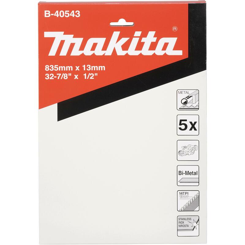 LAMES POUR PVC, MÉTAL NON-FERREUX, ACIER ET FONTE POUR SCIE À RUBAN PORTATIVE DPB181 - B-40543 - MAKITA