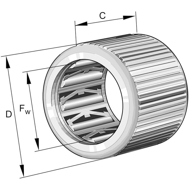 VRIJLOOPLAGER               HF0306-KF-R-L564   INA