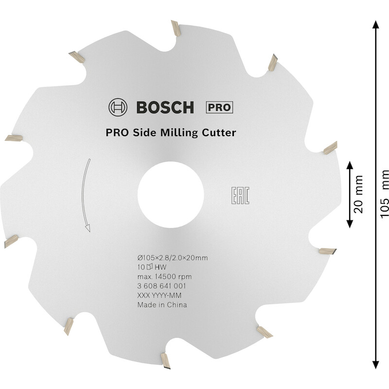 LAMELLENFREES 105MM         3608641001       BOSCH