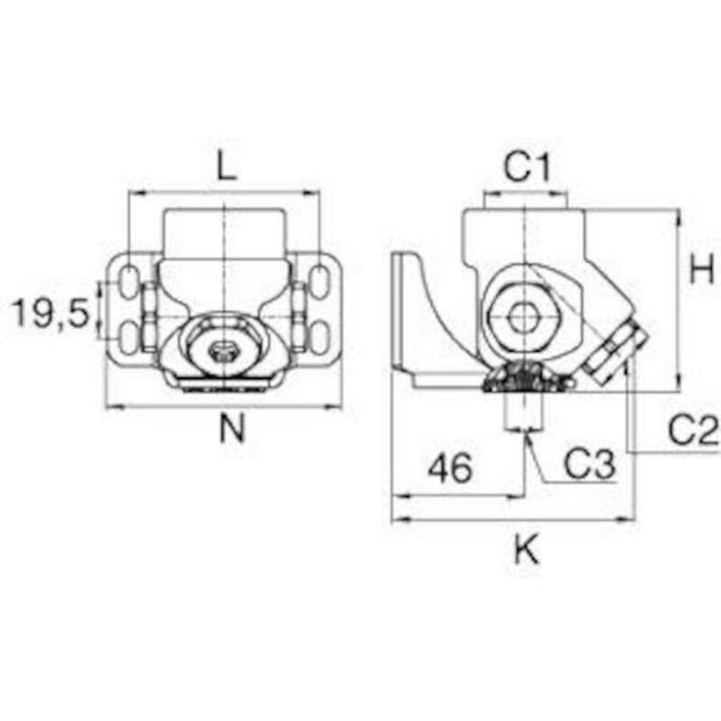 PLAQUE FIX.3X1/2"F          6635 27 21    TRANSAIR