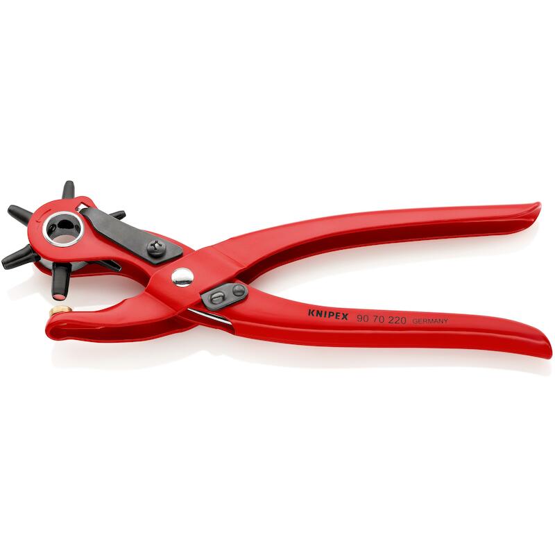KNIPEX 9070220 REVOLVERPONSTANG ROOD POEDERGECOAT220 MM