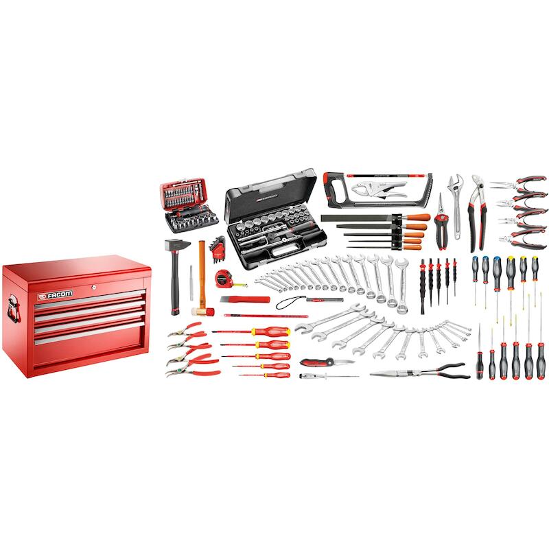 COFFRE 4 TIROIRS REMPLI     2074.M130A(14PCS)FACOM