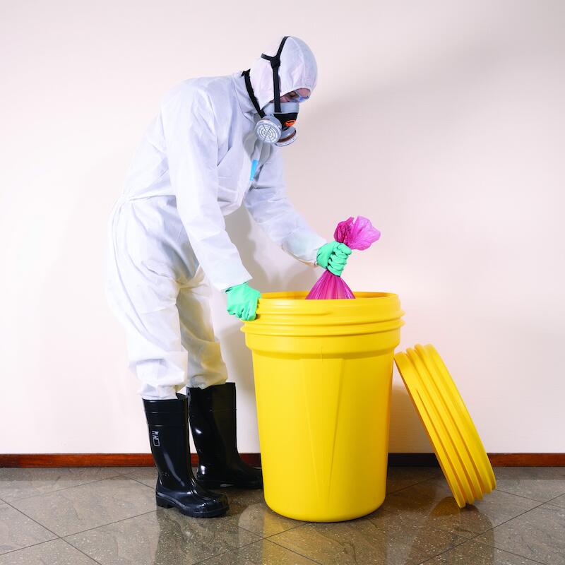 FÛT + COUVERCLE HDPE 113L   EDR1600SYL JAUNE EAGLE