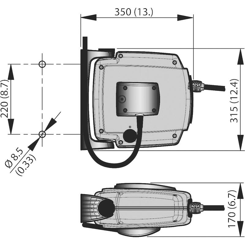 ENROULEUR CÂBLE ETHERNET    D20 L=12M     NEDERMAN
