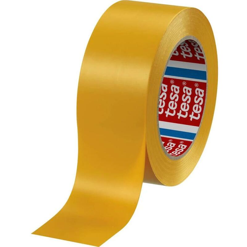 Tesa - Vloermarkeringstape - Tesaflex 4169 - Geel - 180 µm - 50 mm x 33 m - 03257166