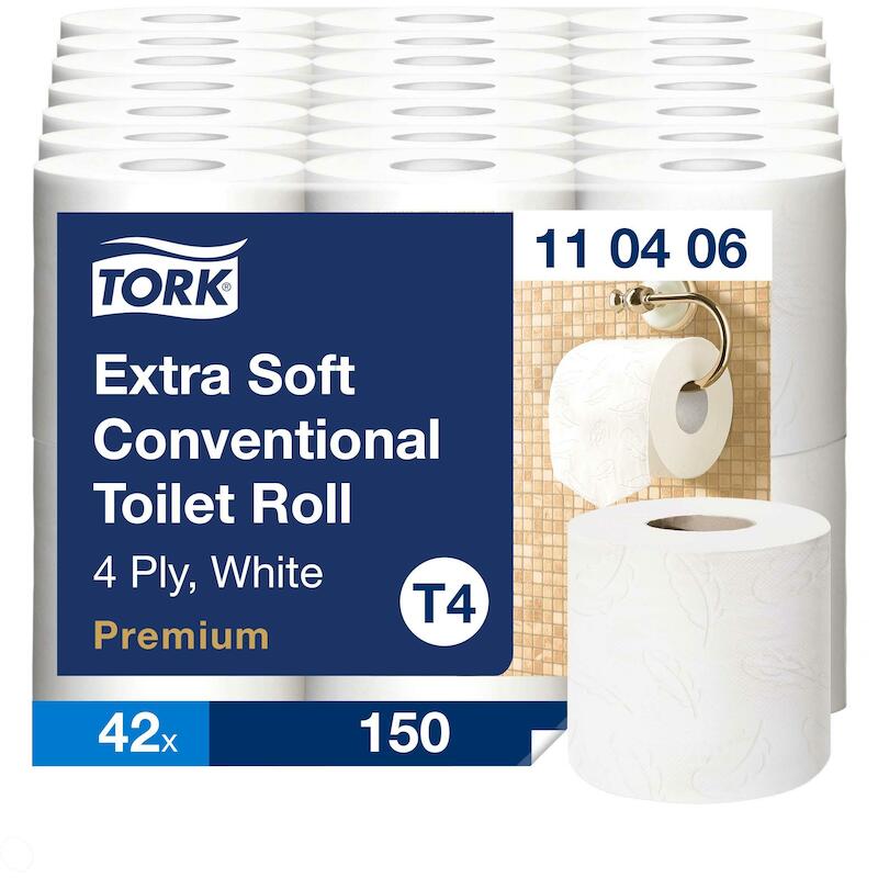 PAPIER TOILETTE PREM.BLANC  110406-150PC-4P (42R)