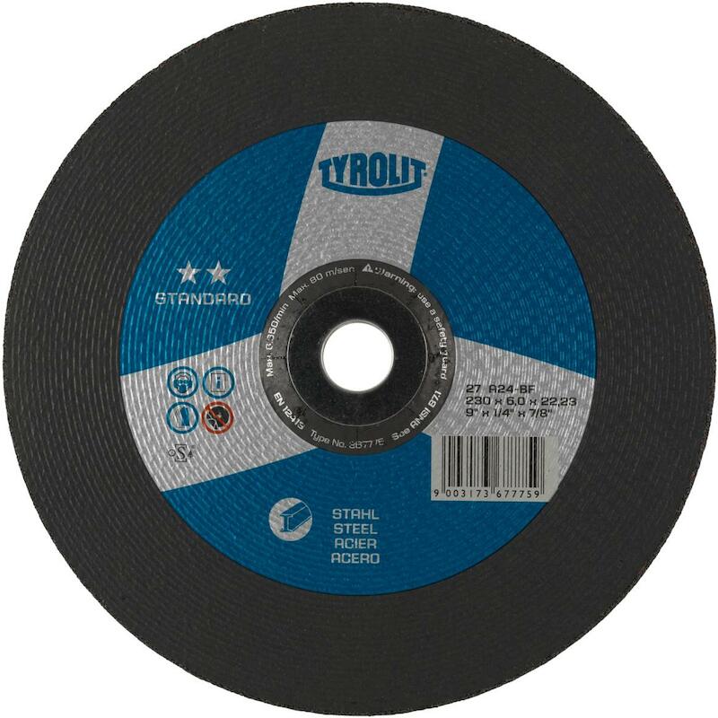 DISQ. ÉBARBER 125X6,0X22,23 PREMIUM        TYROLIT