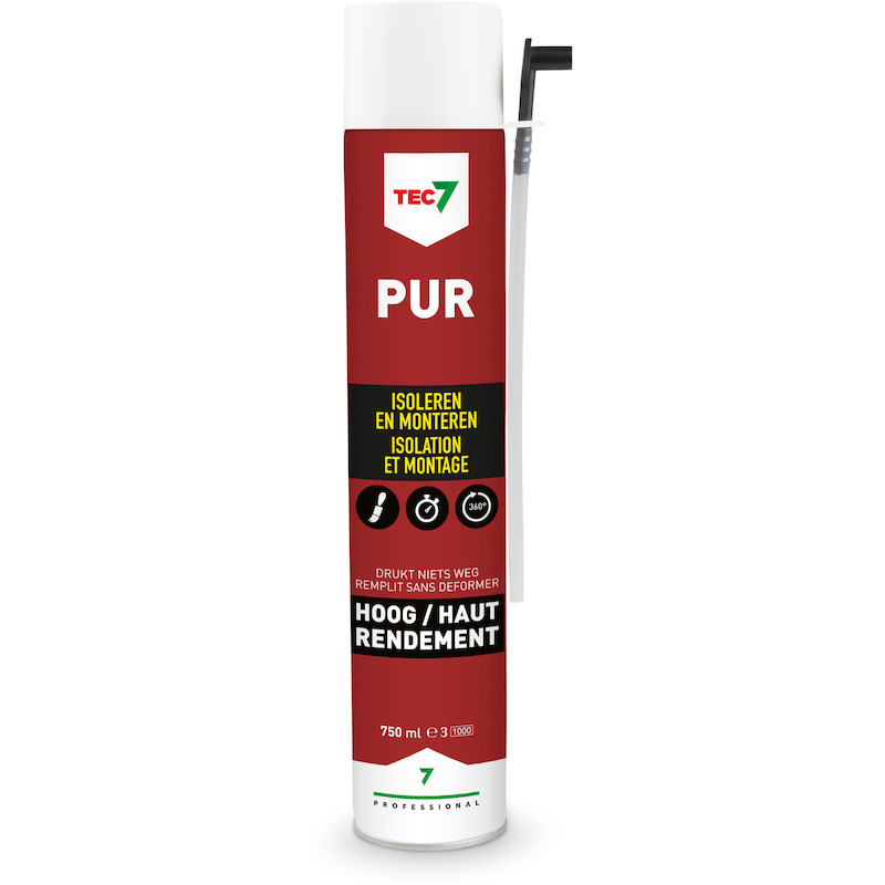 MOUSSE POLYURÉTHANE         PUR7 - 750ML      TEC7