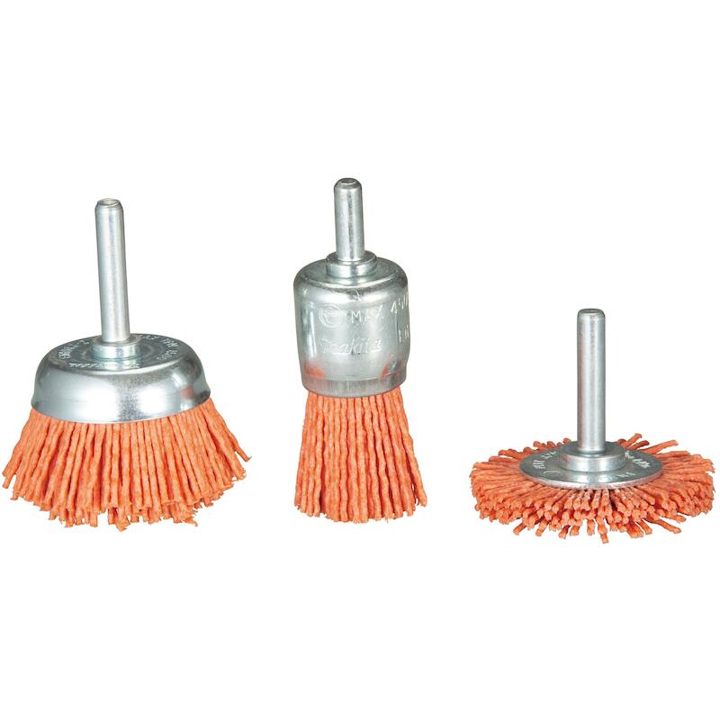 JEU BROSSES S/TIGE S6 P80   D-70742 NYLON (3PC)MAK