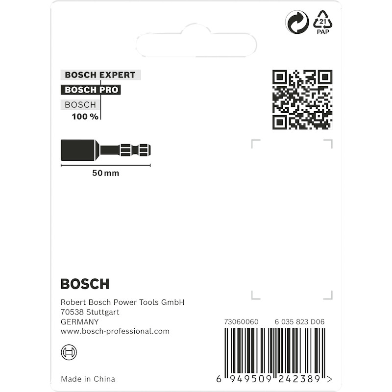 DOPSLEUTELSET PRO IMP. 1/4" 2608521U65 (4ST) BOSCH