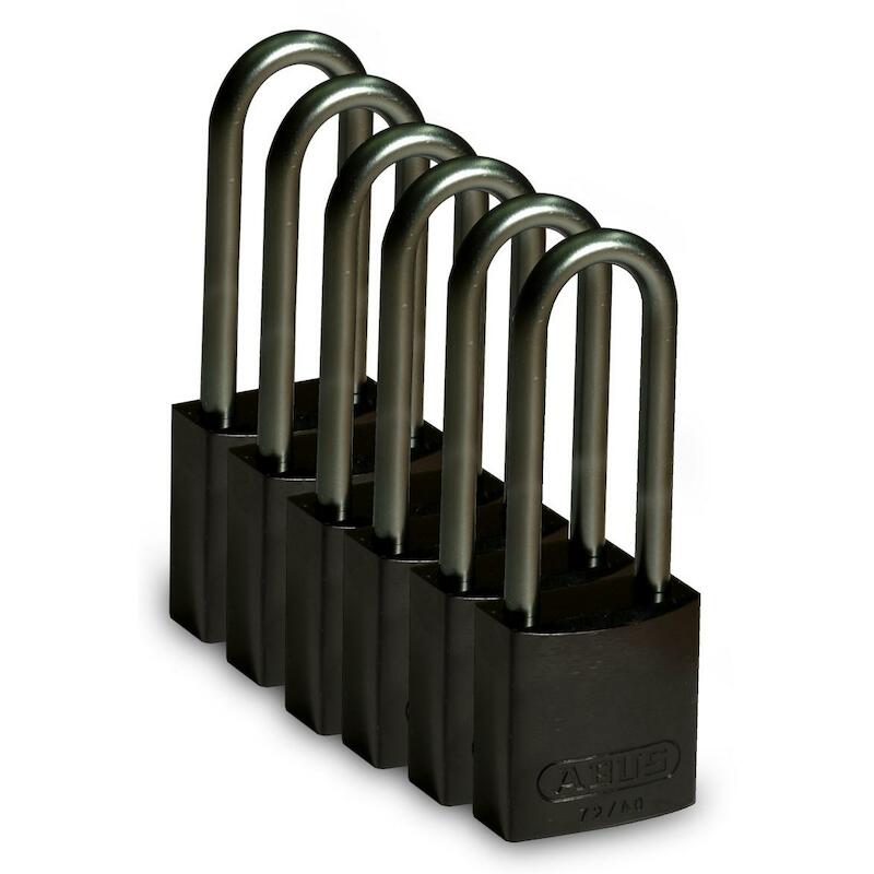 VERGRENDELING - BRADY 814081 - ZWART (6 EA)