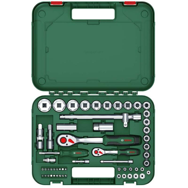 JEU CLIQ.1/4+1/2"+DOUILLES  1600A02Z9G  (56PC) BOS