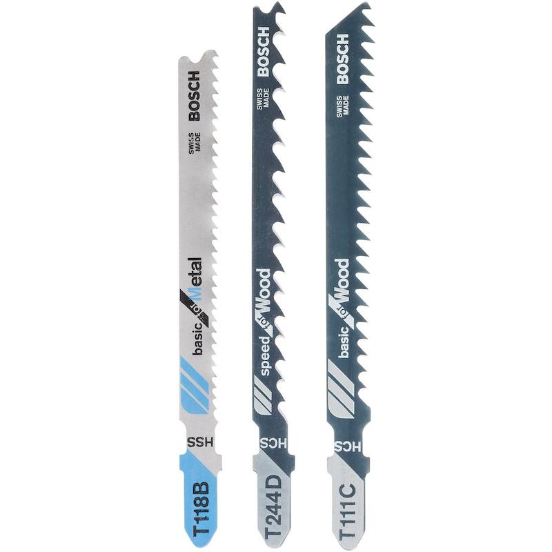 JEU LAMES SCIE SAUTEUSE B/M 2609256741  (3PC)BOSCH