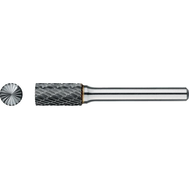 HM BURR MODEL B, CYLINDRICAL WITH HEAD TEETH, SHANK 6 MM 6-UNI 10X19X6X64MM - 415201006 - PHANTOM