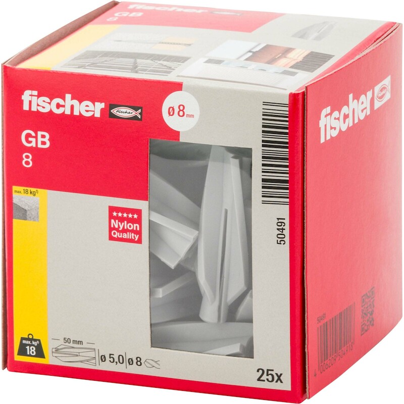 FISCHER GB 8 GASBETONPLUG GB