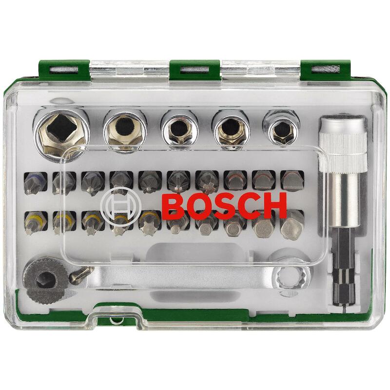 SET D'EMBOUTS+CLÉ CLIQUET   2607017562 (27PC)BOSCH