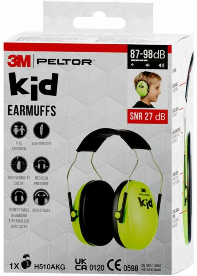 CASQ.ANTI-BRUIT ENFANT VERT H510AKG-1       PELTOR