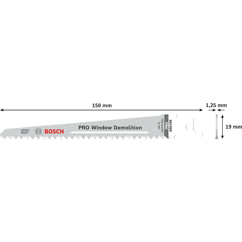 RECIPROZAAGBL.S611DF HO/MET.2608656258(5ST)  BOSCH