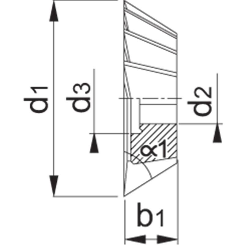 HOEKSCHIJFFR.50°HSSE/CO5 16L-S13 38.400 50X16 PHAN