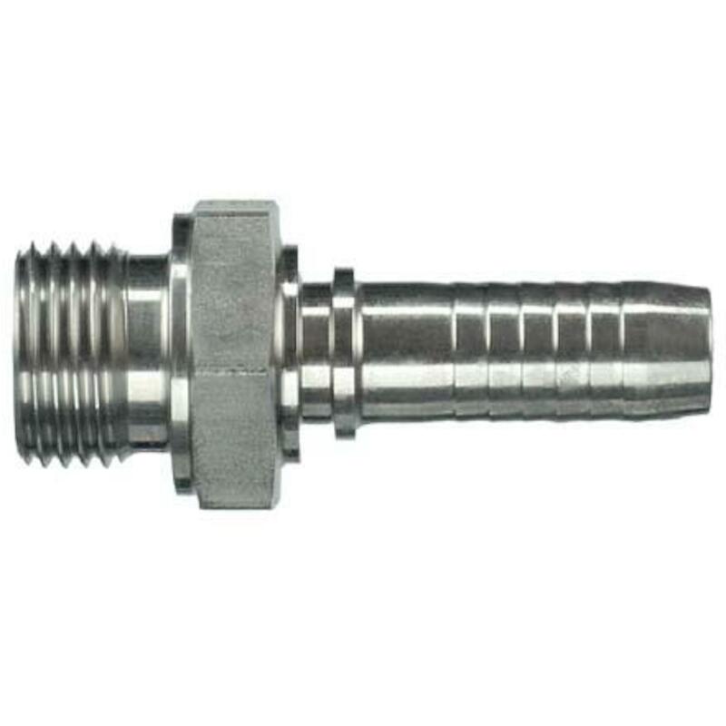 RECHTE PERSKOPPELING    AGR-3/8"-DN 08      RVS PH