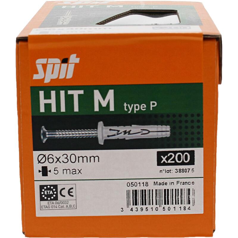 CHEVIL.CLOU 6X30/5 P COLLE  HIT M      050118 SPIT