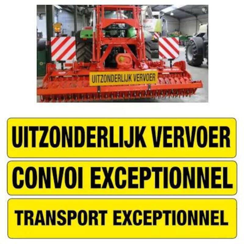"UITZONDERLIJK VERVOER"     SIBOUITZ700 ZW/GEEL