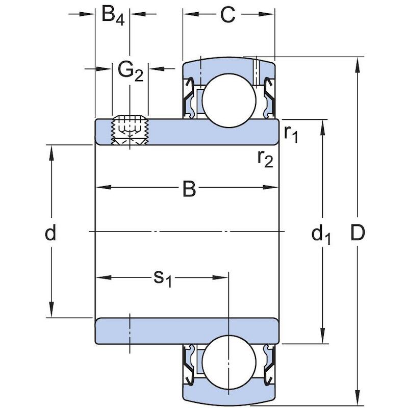 Y-LAGER - SKF YAT 206