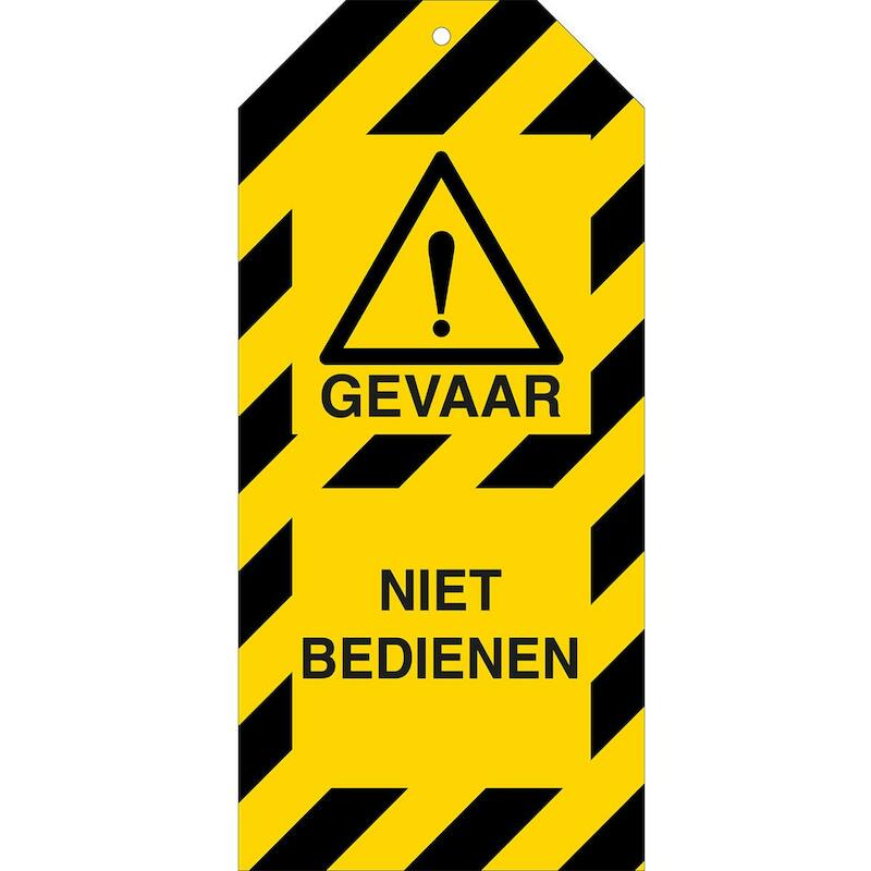 ETIKET 256179 TAG-NIET BEDIENEN-160*75      (10ST)