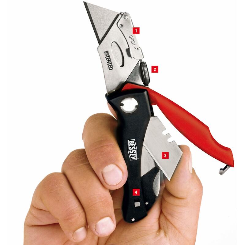 COUTEAU PLIANT 160MM PLAST. DBKPH-EU        BESSEY
