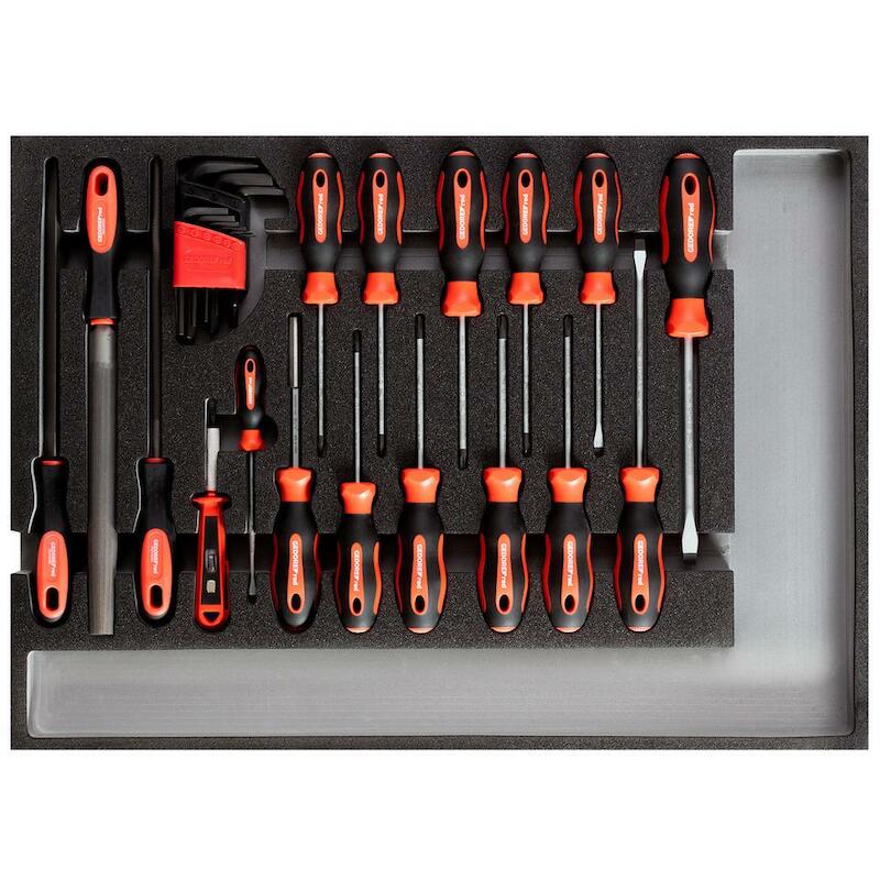 MODULE OUTILS MIXTES        R2235 (26PC)GEDORE RED