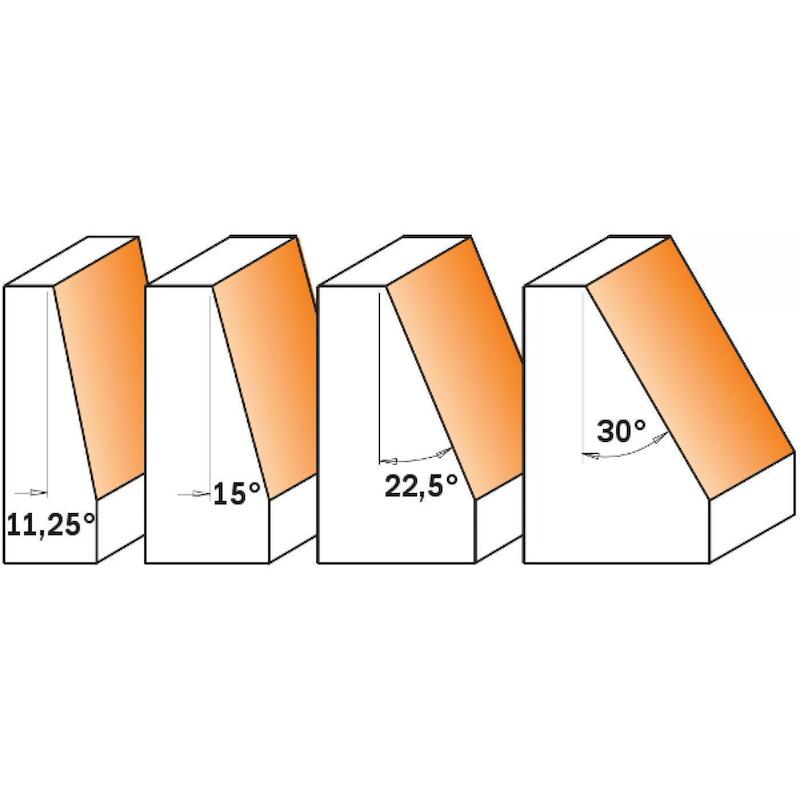 FRAISE CHANFR.24,5X22  CARB 957.103.11 S8 15°  CMT
